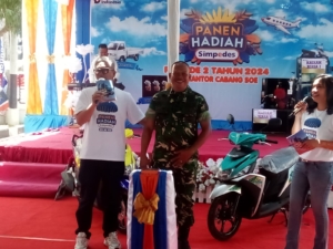 Kegiatan Panen Hadiah Simpedes BRI Cabang SoE: Danramil 1621-01/SoE Berikan Dukungan