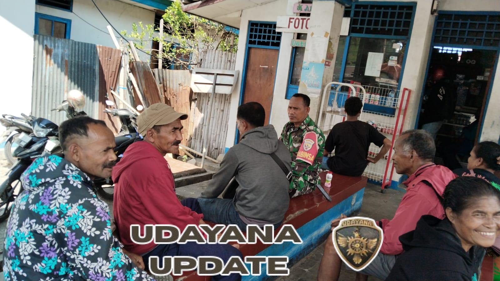 TNI AD Lewat Babinsa Terus Pantau Situasi Wilayah Binaan di Ende, Wujudkan Kemanunggalan TNI dan Rakyat