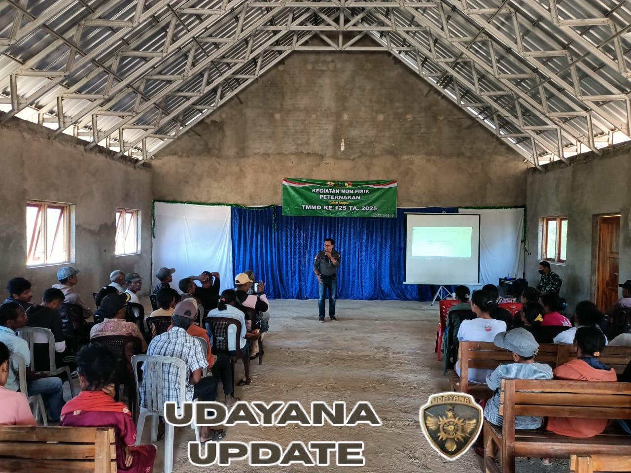 Satgas TMMD 125 Kodim Belu Gandeng Disnakkan Gelar Penyuluhan untuk Warga