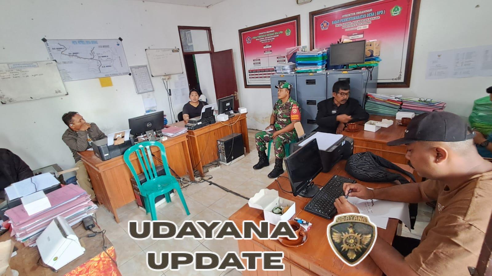 Babinsa, Bhabinkamtibmas, dan Tokoh Desa Gesing Rapatkan Barisan Sambut Kemerdekaan