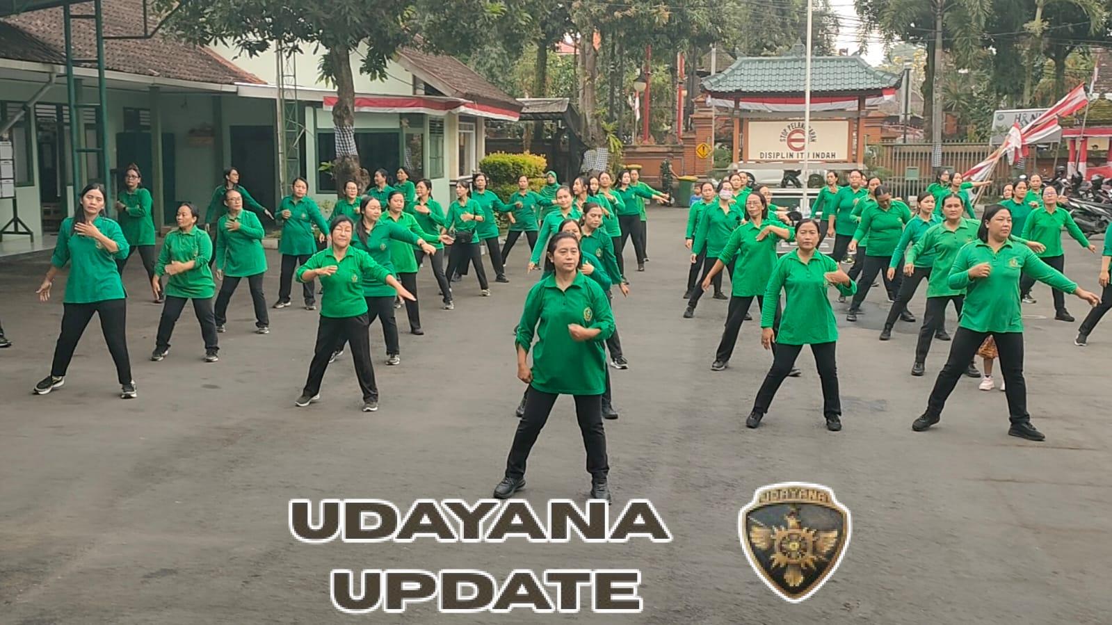 Senam Kesegaran Jasmani hingga Maumere, Persit Kodim 1616/Gianyar Semarakkan Kebersamaan