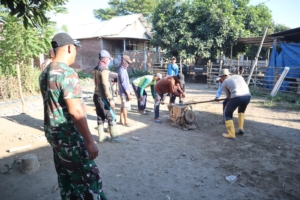 ‎Bekisting dan Rangka Beton Jadi Fokus Pengerjaan Jembatan Linpas TMMD ke-125