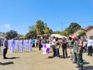 Pengamanan Koramil Bolo Pastikan Kelancaran Lomba Gerak Jalan Indah