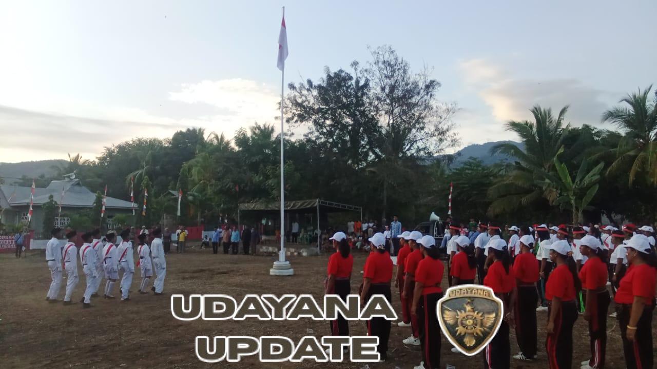 Tugas Terhormat, Babinsa Koramil 1624-02/Adonara Pimpin Pasukan Penurunan Bendera