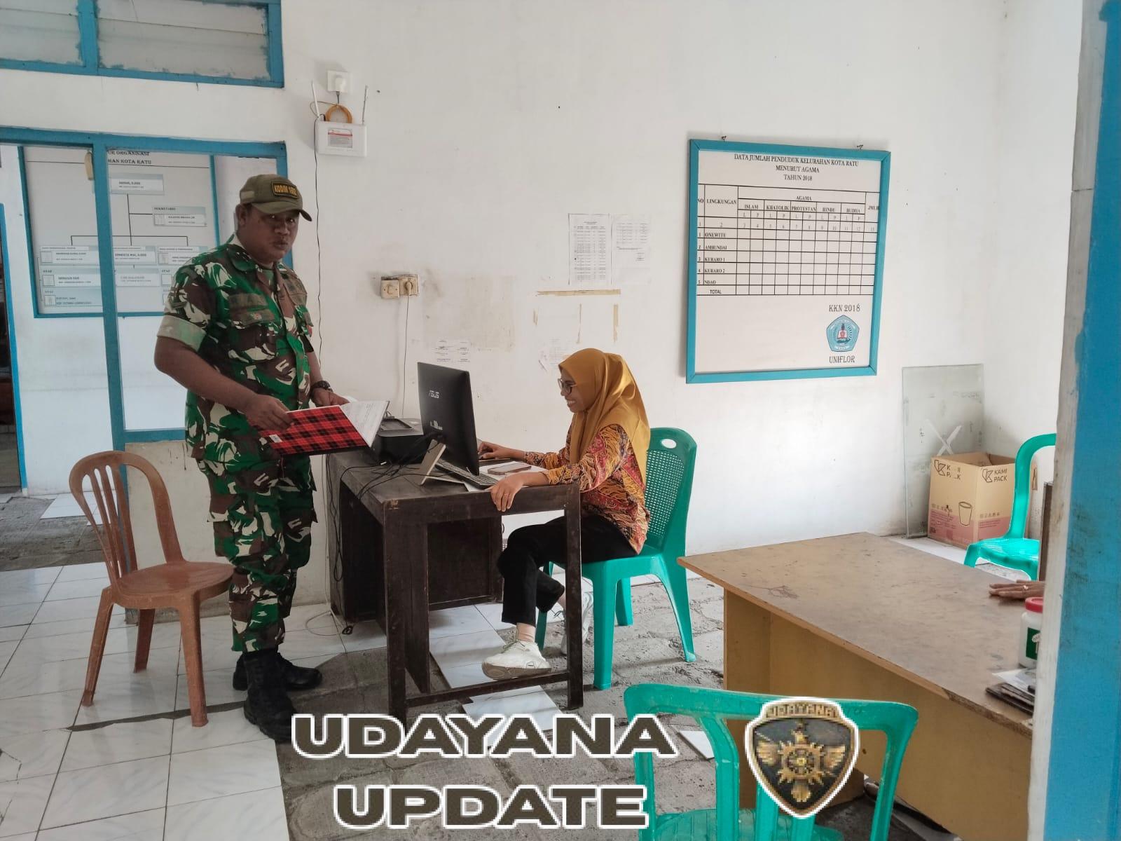 Babinsa Serda Ridwan Ali Monitoring Wilayah Binaan Lewat Kegiatan Puldatater