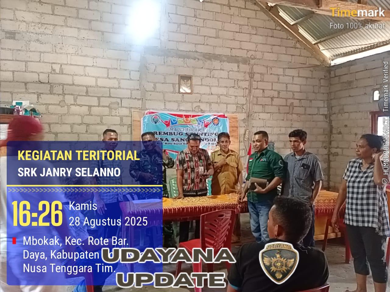 Upaya Penurunan Stunting Babinsa Koramil 03/Batutua Hadiri Musyawarah Rembuk Stunting