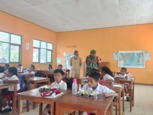 Babinsa Kopka Fernando Mau Dampingi dan Pantau Program Makan Bergizi Gratis