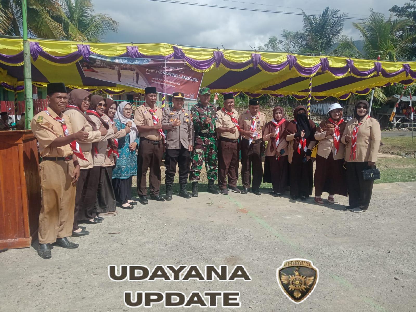Pengibaran Bendera Merah Putih Meriahkan Upacara Hari Pramuka ke-64