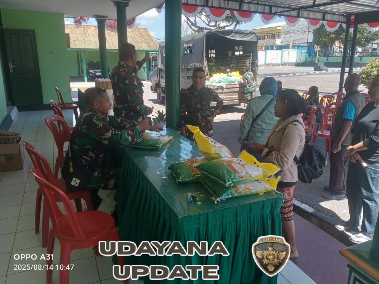 Jaga Stabilitas Pasokan dan Harga Pangan, Kodim 1621/TTS Gelar Gerakan Pangan Murah