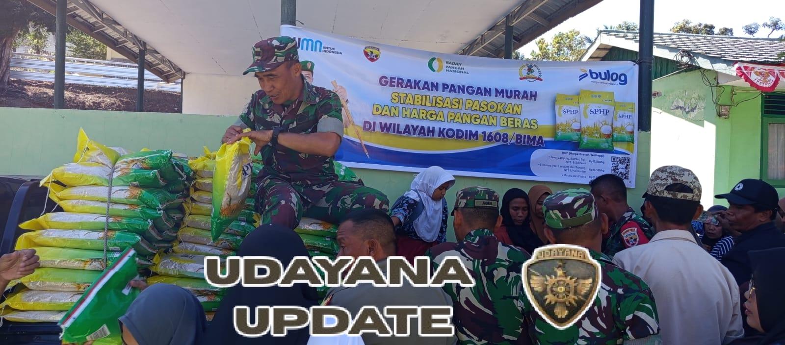 Bulog Bima Distribusikan Beras SPHP, Gula, dan Minyak Goreng Murah di Desa Maria