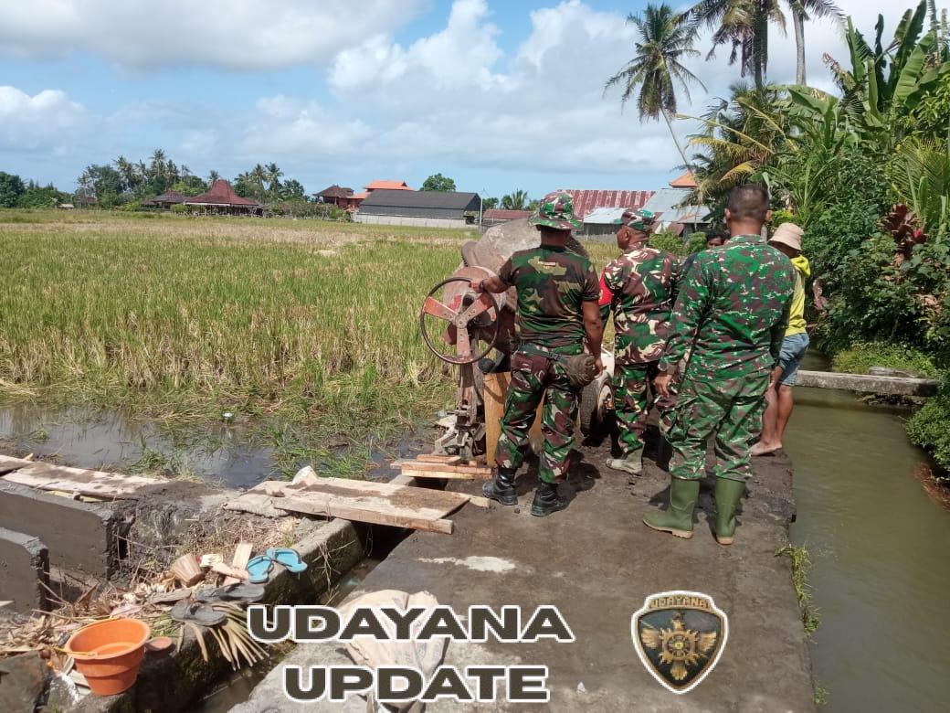 Dari Sawah ke Jalan, Kadus Banjar Penida Kawal TMMD Hingga Tuntas