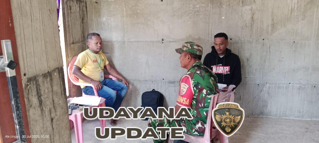 Babinsa Kodim 1602/Ende Perkuat Sinergi dengan Masyarakat Desa Nuanaga
