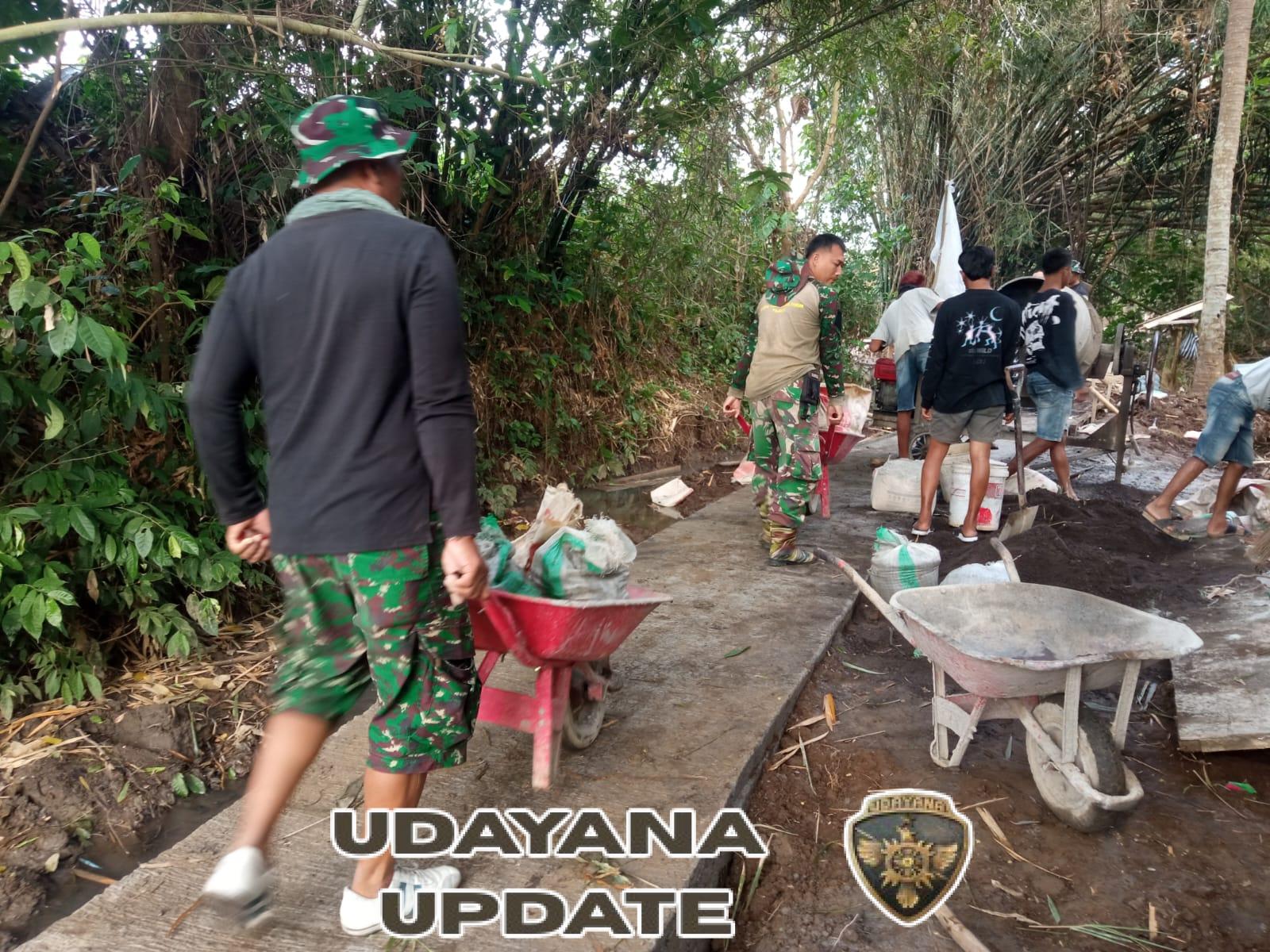 Hari ke-24 TMMD: Jalan Usaha Tani dan Saluran Air Primer di Desa Batuan Makin Nyata