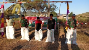 Danramil Kapten Kav M. Kasim Pimpin Kegiatan Lomba HUT RI di Soriutu