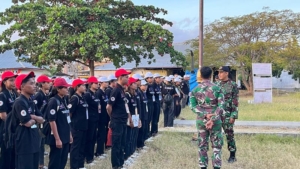 Personel Kodim 1603/Sikka Berikan Materi PPM kepada Mahasiswa Baru Universitas Nusa Nipa Dalam Giat PKKMB