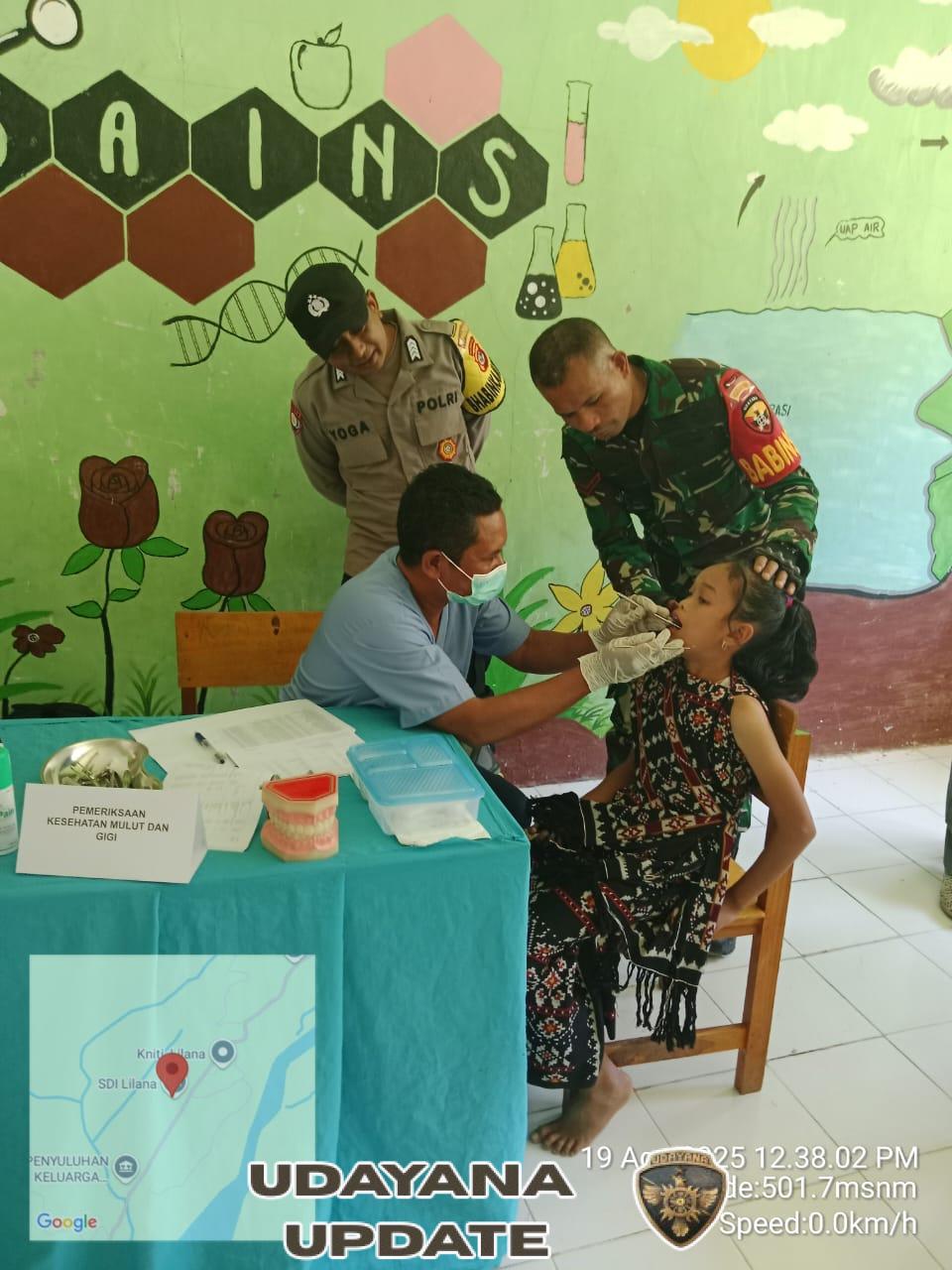 Monitoring Cek Kesehatan Gratis, Ini Harapan Babinsa Koramil 1621-03/Mollo Utara