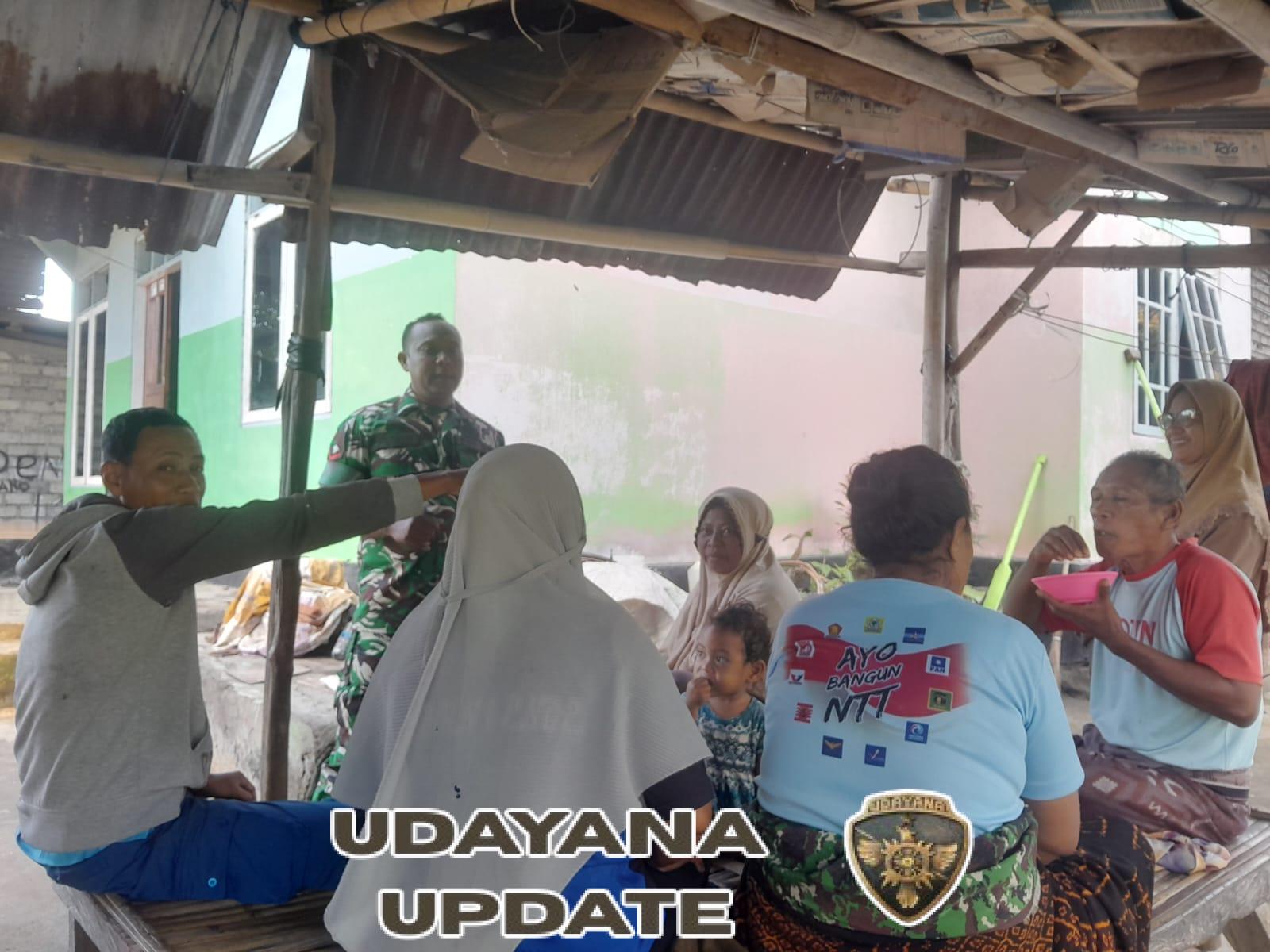 Dekatkan Diri dengan Masyarakat, Babinsa Kopda Samin Sambangi Warga Rangalaka