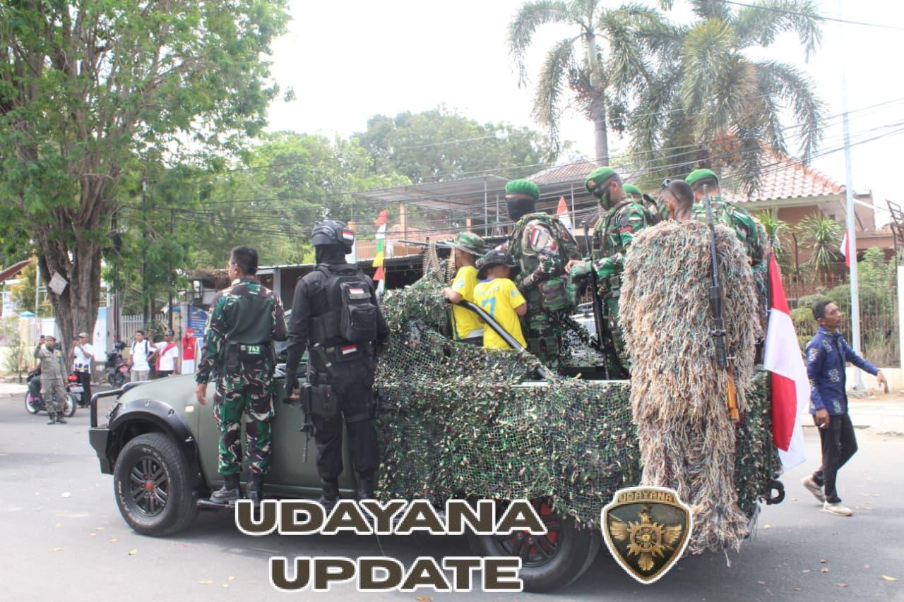 Kodim 1608/Bima Tampil Kreatif dan Semarakkan Karnaval HUT ke-80 RI Kota Bima