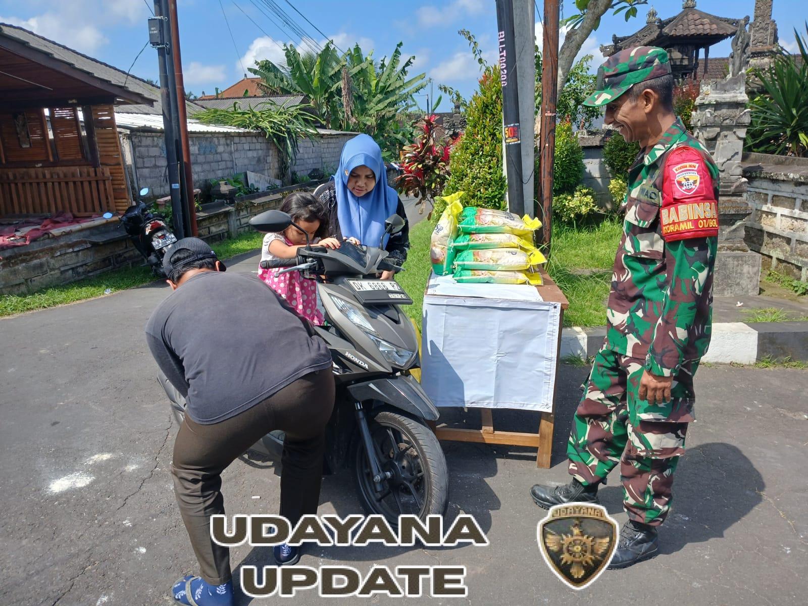 Bentuk Sinergi Babinsa Dalam Upaya Menjaga Ketersediaan Beras di Wilayah Bangli