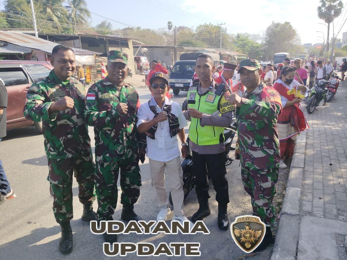 Babinsa Koramil Kupang Dampingi Warga Semarakkan Karnaval Kemerdekaan