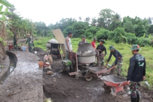 Jalan Usaha Tani TMMD 125 Permudah Akses Pertanian Dua Banjar di Desa Batuan