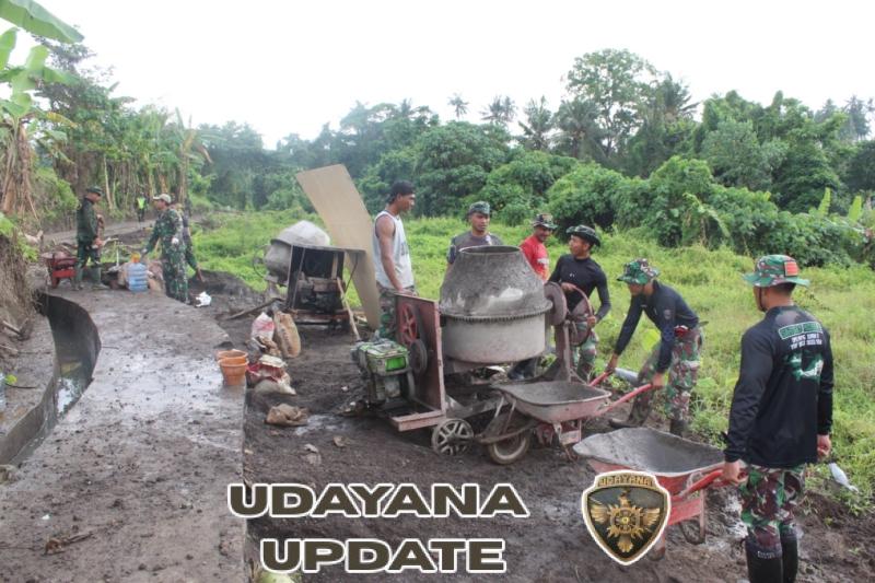 Jalan Usaha Tani TMMD 125 Permudah Akses Pertanian Dua Banjar di Desa Batuan