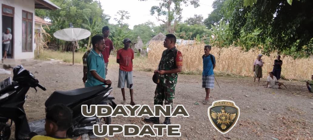 Babinsa Dorong Warga Tainsala Lestarikan Budaya Gotong Royong