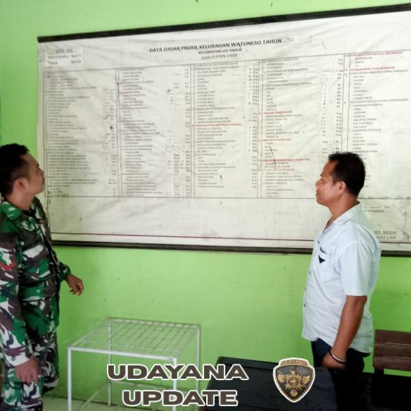 Babinsa Ende Lakukan Pengawasan Kamtibmas dan Serap Aspirasi Masyarakat