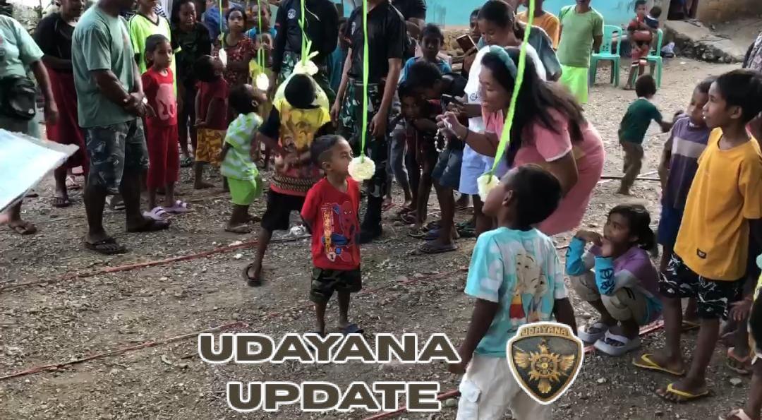 Penuh Semangat Masyarakat Ikuti Lomba yang Diadakan Oleh Satgas Pos Maubusa