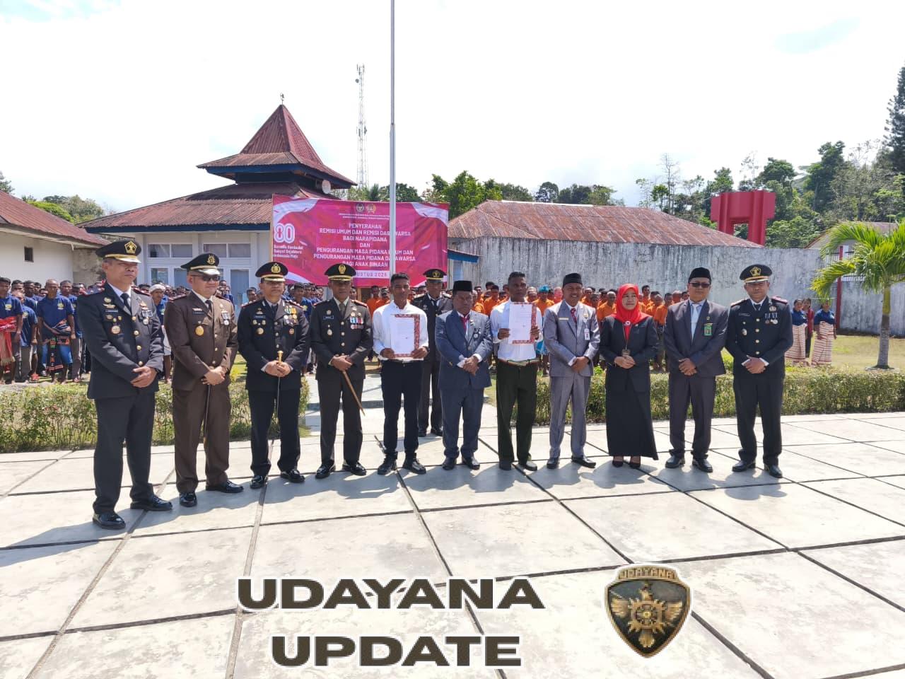 Forkopimda dan Dandim 1613/Sumba Barat Hadiri Acara Remisi di Lapas Waikabubak