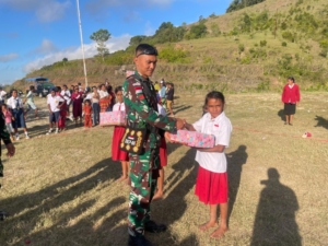 Semangat Siswa SD dan SMP Ikuti Lomba yang Diadakan Pos Laktutus dan Nananoe di Nanaet Duabesi