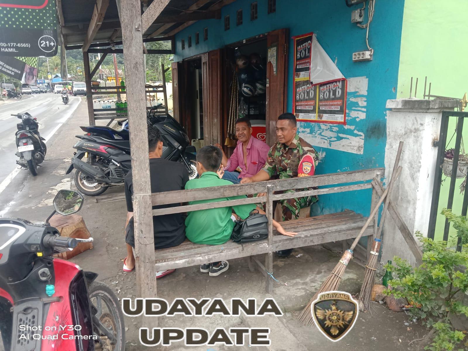 Dekatkan Diri dengan Warga, Babinsa Ende Gelar Monitoring dan Komunikasi Sosial