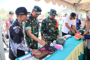 ‎Kodim 1607/Sumbawa Tutup TMMD dengan Hadirkan Bazar Murah Bersama Bulog