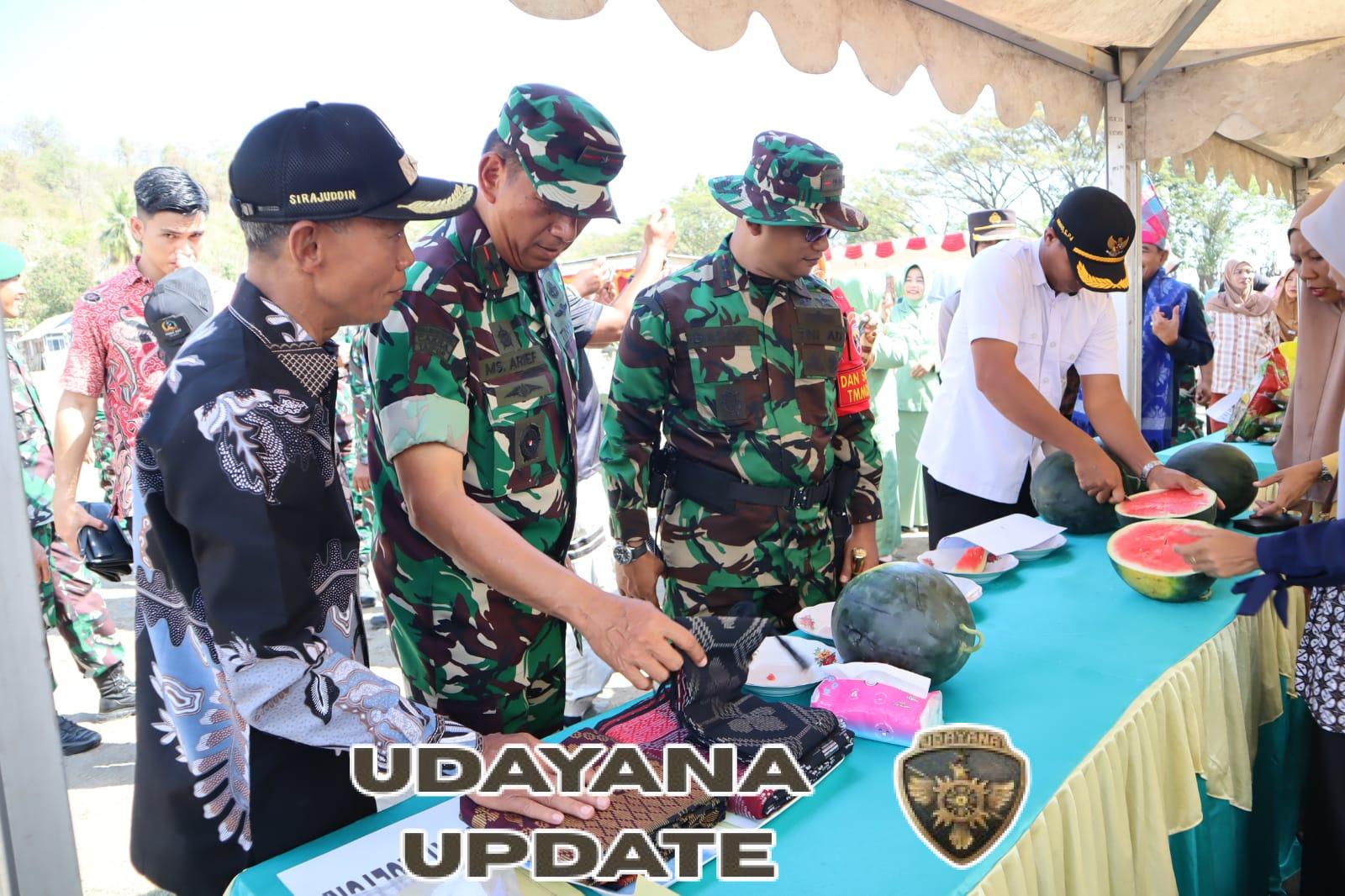 ‎Kodim 1607/Sumbawa Tutup TMMD dengan Hadirkan Bazar Murah Bersama Bulog