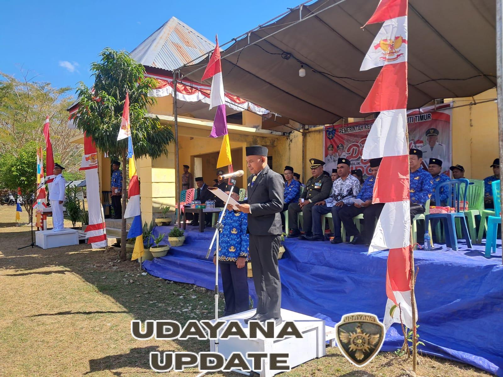 Masyarakat Noemuti Timur Peringati HUT ke-80 RI Bersama Danramil 1618-01/Miotim