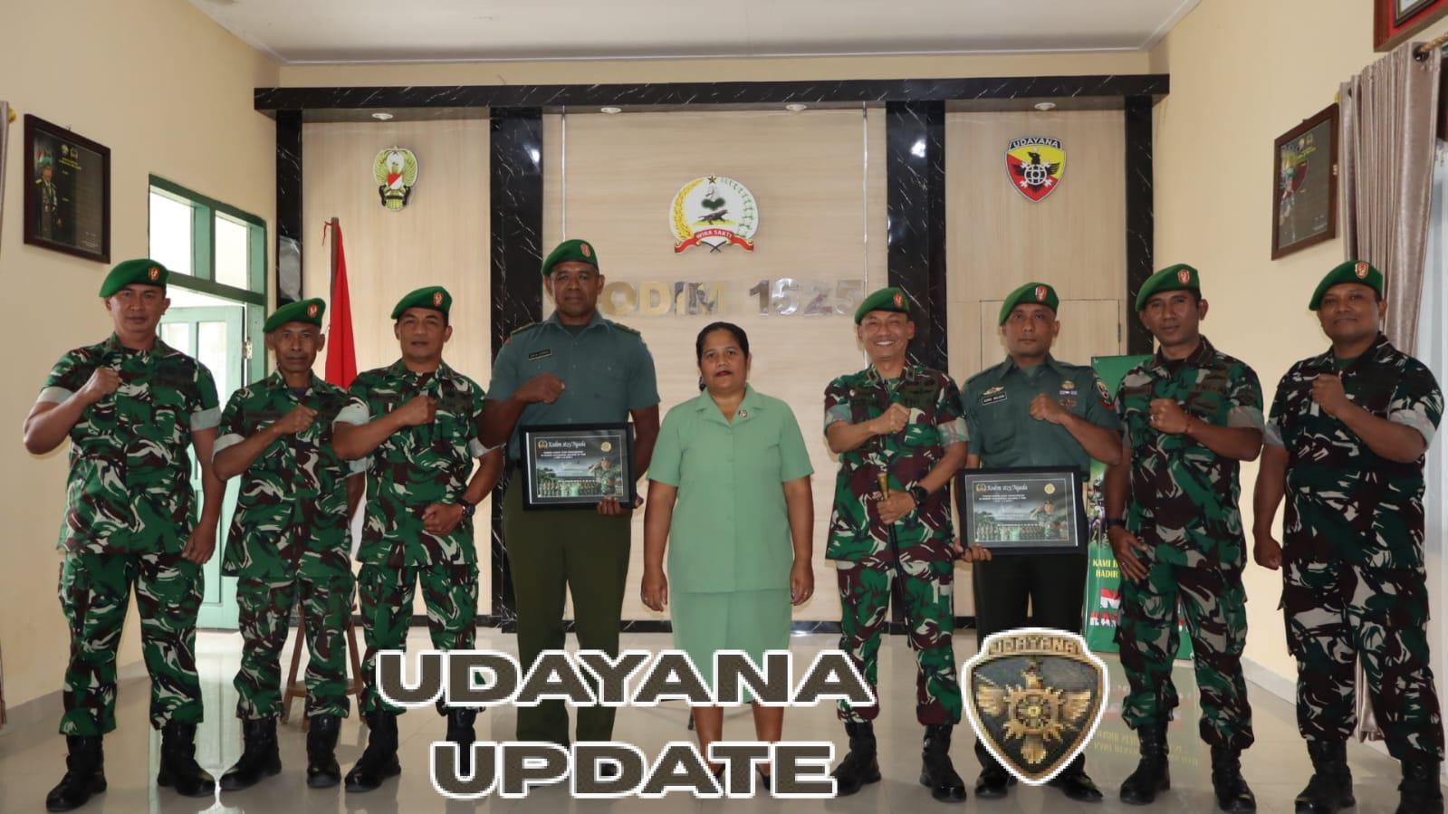 Letkol Czi Deni Wahyu Setiyawan S.H Pimpin Seremoni Purna Tugas dan Kepindahan Anggota Kodim 1625/Ngada