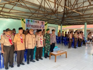 Peringati Hari Pramuka, Babinsa Koramil Bajawa Hadiri Upacara di Nangamese, Ngada