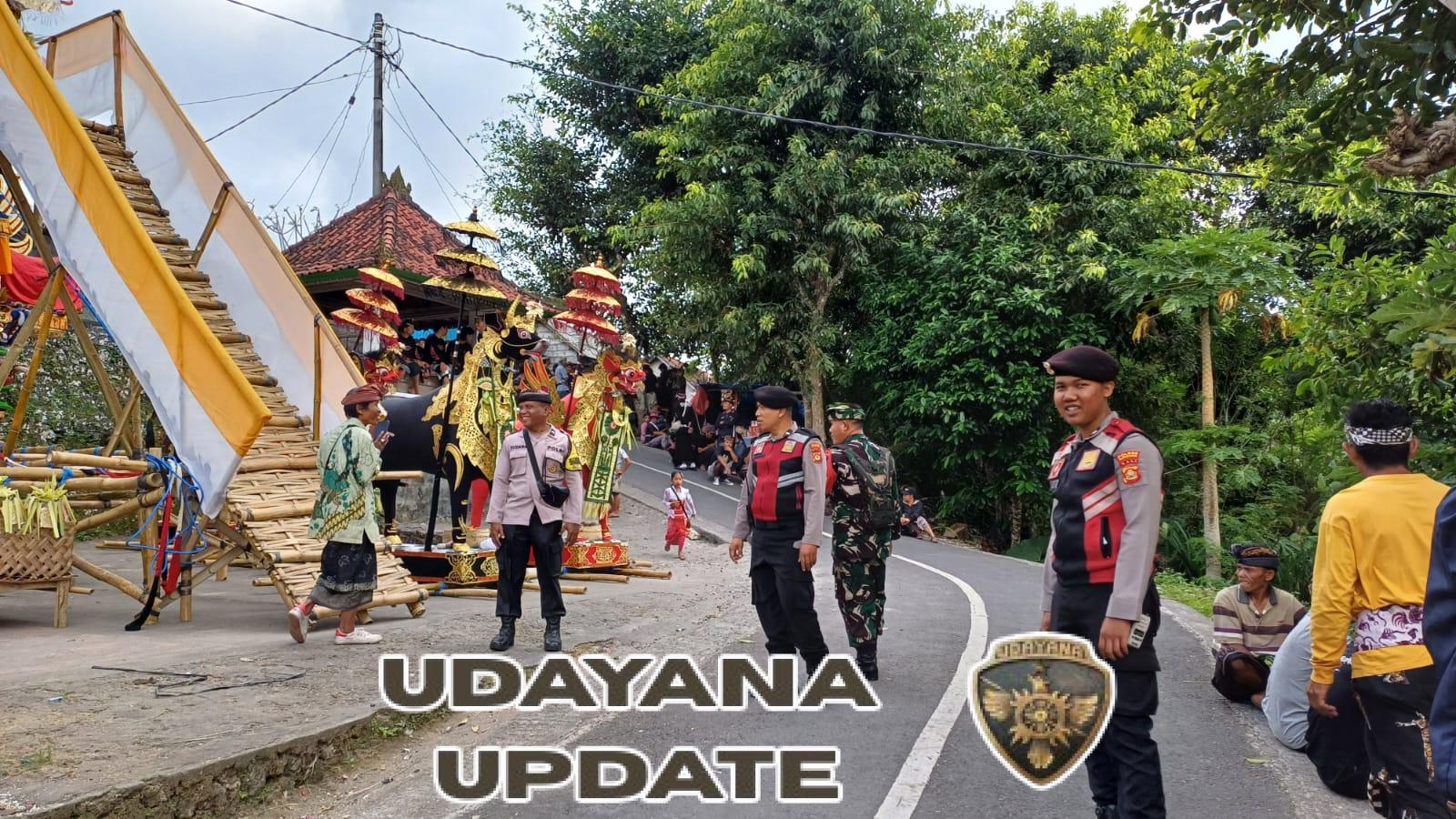 Dikawal. Aparat TNI Polri Dan Pecalang, Ngaben Massal Desa Adat Tukad Saang Berjalan Aman