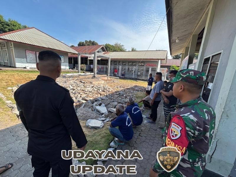 Koramil 1624-01/Larantuka Hadirkan Rasa Aman di Rutan Kelas II B Larantuka