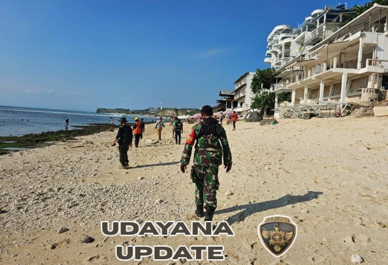 Babinsa Dukung dalam Pembongkaran Bangunan Liar di Pantai Bingin Berhasil Ditertibkan