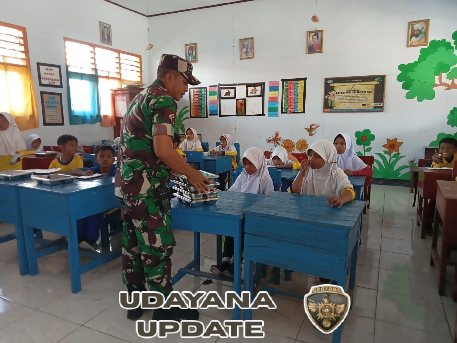 Babinsa Edukasi Siswa Pentingnya Pola Makan Bergizi