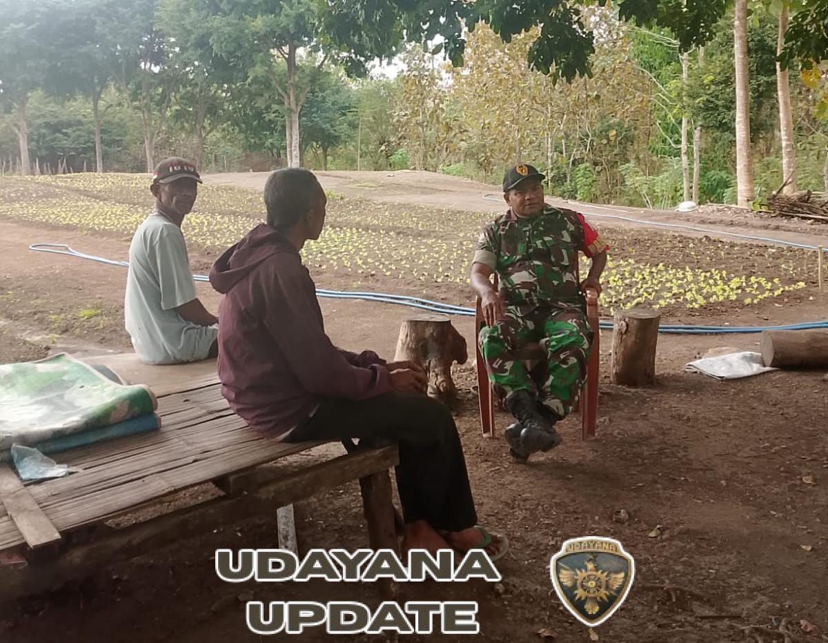 Babinsa Koramil 1618-05/Biut Ajak Petani Jalin Komunikasi dan Kebersamaan