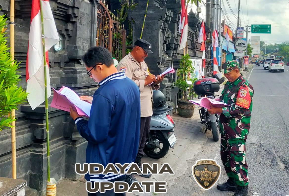 Babinsa Pantau Lomba Semarak Merah Putih di Ubung Kaja