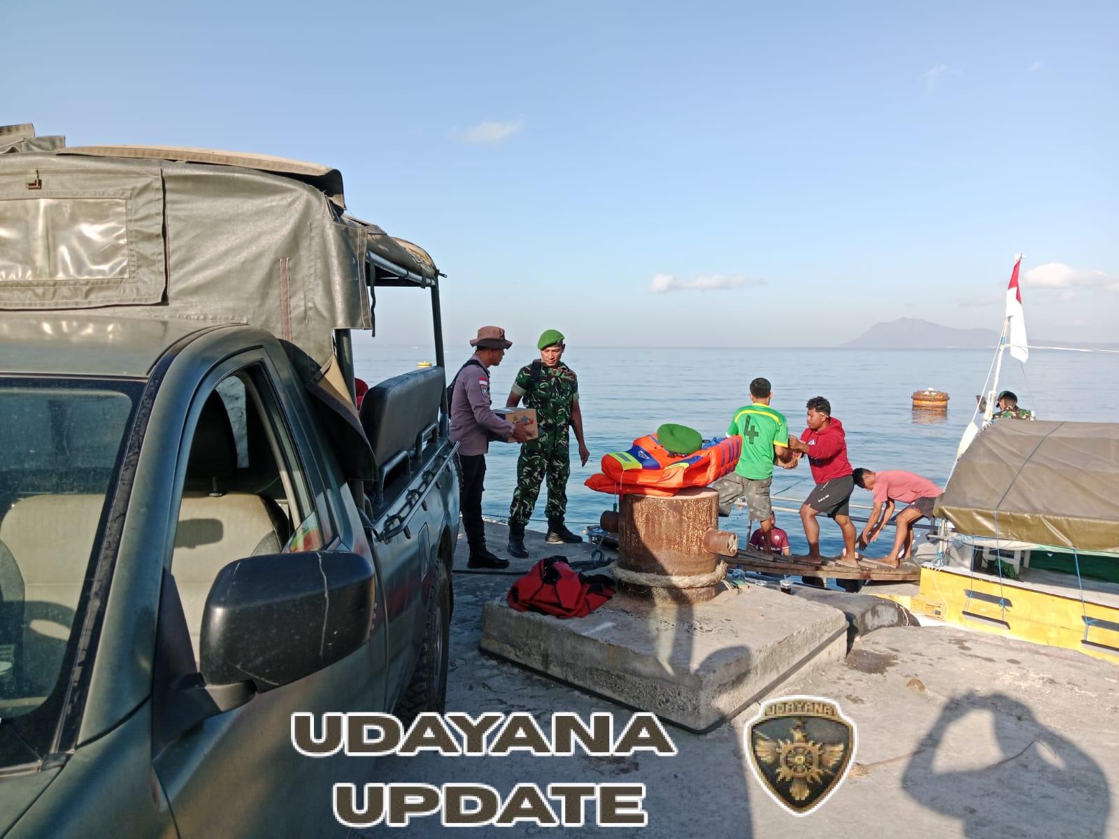 Peduli Warga Kepulauan, Kodim 1602/Ende dan Polres Ende Kirim Bantuan Sembako