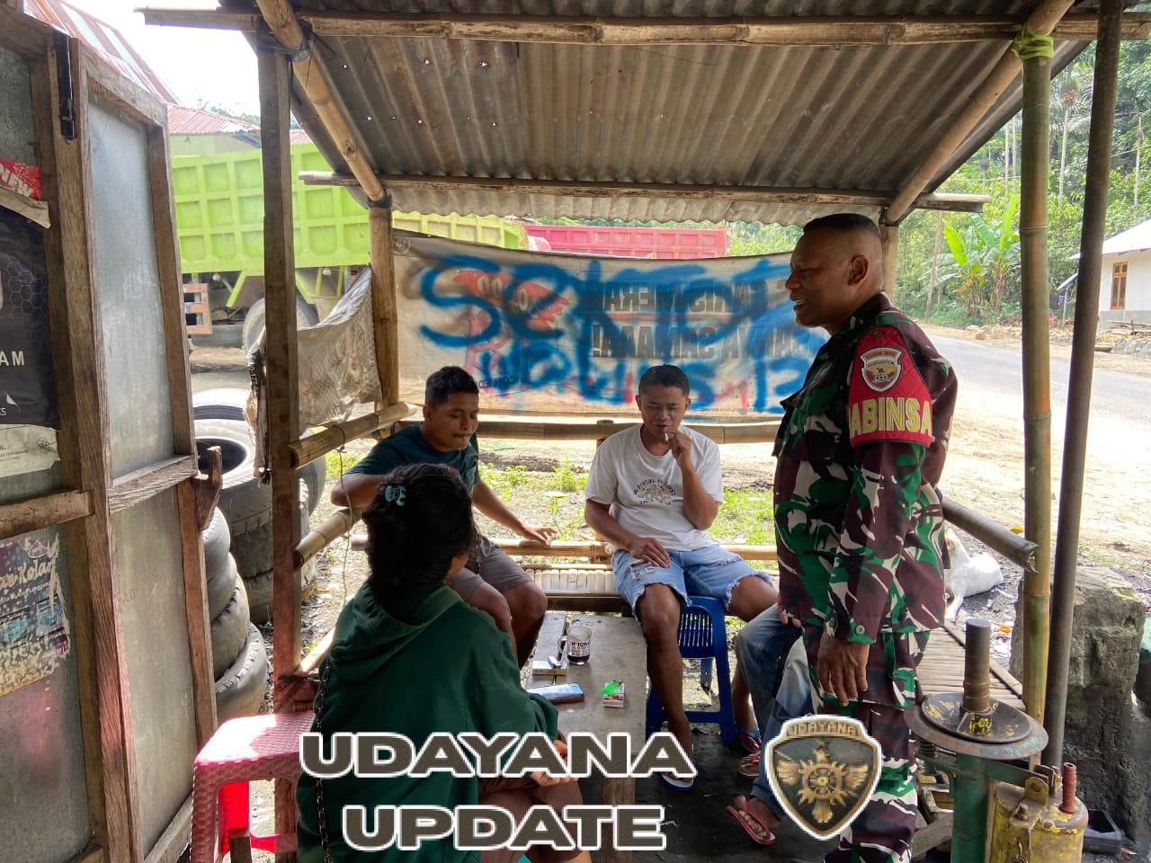 Kodim 1602/Ende: Babinsa Aktif Jaga Ketertiban dan Sosialisasi Kebersihan