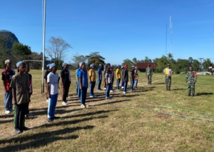 Koramil 1618-02/Miobar Gelar Pelatihan PASKIBRA untuk Pelajar Miomafo Barat