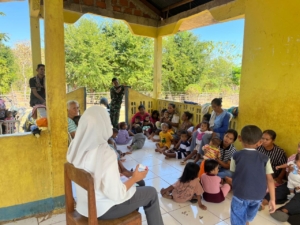 Bersinergi dengan Puskesmas, Satgas Pamtas Tingkatkan Kesehatan Balita Perbatasan