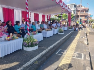 Dampingi Wabup Klungkung, Letkol Sidik Pramono Hadir Saksikan Lomba Gerak Jalan Indah