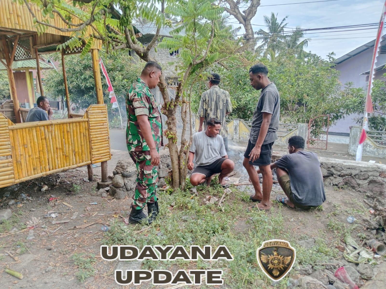 Monitoring dan Pengamanan Wilayah, Babinsa Ende Tunjukkan Peran Aktif Bersama Masyarakat