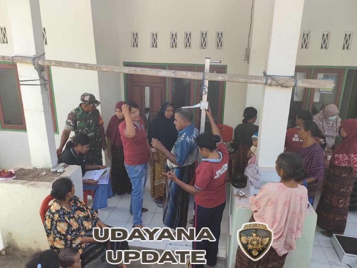 Kodim 1602/Ende Gelar Kegiatan Kesehatan dan Pengamanan Wilayah di Dusun Tanarhi